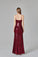 Spaghetti Straps Burgundy Prom Dresses Mermaid Sequins Party Dresses, Dance Dresses SRS15412