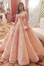 Load image into Gallery viewer, Blush Pink Evening Dress New Fashion Gorgeous Sweet 16 Gowns pink long Quinceanera Dresses RS168