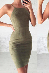 Sexy Mermaid Dark Green Short Prom Dress Spaghetti Straps Lace up Homecoming Dresses RS430