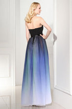 Load image into Gallery viewer, Elegant A Line Ombre Sweetheart Black Lace up Sleeveless Evening Prom Dresses RS578