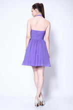 Load image into Gallery viewer, Lovely Halter Neckline Short Chiffon Cute Mini Homecoming Dress Graduation Dress RS124