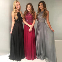 Load image into Gallery viewer, Charming 2024 New Crystal Sweep Train Prom Dress Long Prom Dress Prom Dresses RS610