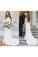 Vintage A Line Bohemian Lace Chiffon 3/4 Sleeve Scoop Wedding Gowns Bridal Dresses RS277