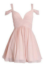 Load image into Gallery viewer, Pink Homecoming Dresses With Silver Beading Short Black Prom Dress RS331