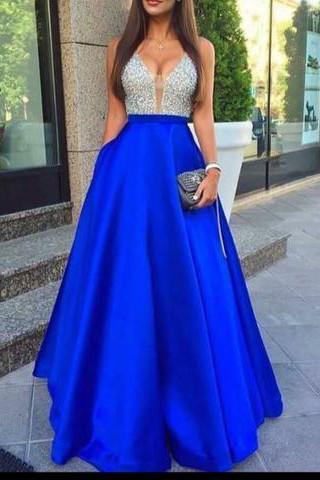 Royal Blue Prom Dress Elegant Prom Dress Long Prom Dresses