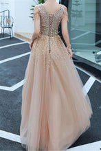 Load image into Gallery viewer, A-line Evening Dress Beading Party Dress Formal Evening Gown
