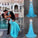 New Top Mermaid Straps Sleeveless Diamond Blue Long Prom Gown Party Dresses RS989