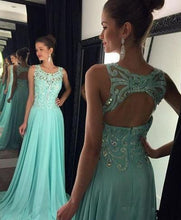 Load image into Gallery viewer, Prom Dresses Hot Simple Teens Fashion Beading Evening Dress Chiffon Prom Gowns RS929