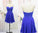 Tulle Lace Homecoming Dress Royal Blue Fitted Homecoming Dress Short Prom Dress RS904