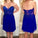 Tulle Lace Homecoming Dress Royal Blue Fitted Homecoming Dress Short Prom Dresses RS914