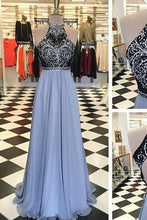 Load image into Gallery viewer, New Arrival Prom Dress Backless Prom Dresses 2024 Sexy Halter Prom Dress Long Evening Dress F17