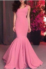 Load image into Gallery viewer, Sexy Mermaid Prom Dress Sheer Prom Dress Formal Dress Sexy Prom Dress Party Dress RS718