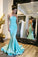 Sexy Elegant Strapless Mermaid Backless Long Green Backless Sleeveless Prom Dresses RS251