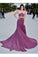 Spaghetti Straps Purple Gorgeous A-Line Chiffon Long Open Back Prom Dresses RS489