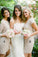 Sheath Bateau Above-Knee 3/4 Sleeves Grey Lace Appliques Prom Bridesmaid Dress RS716
