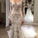 Romantic Long Appliques Backless Lace Mermaid Ivory Long Sleeve Wedding Dresses RS294