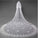 3D Flowers Lace Appliques Tulle Ivory Wedding Veils RS180