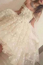 Load image into Gallery viewer, Off the shoulder Handmade Short Prom Dress Homecoming Dress RS705